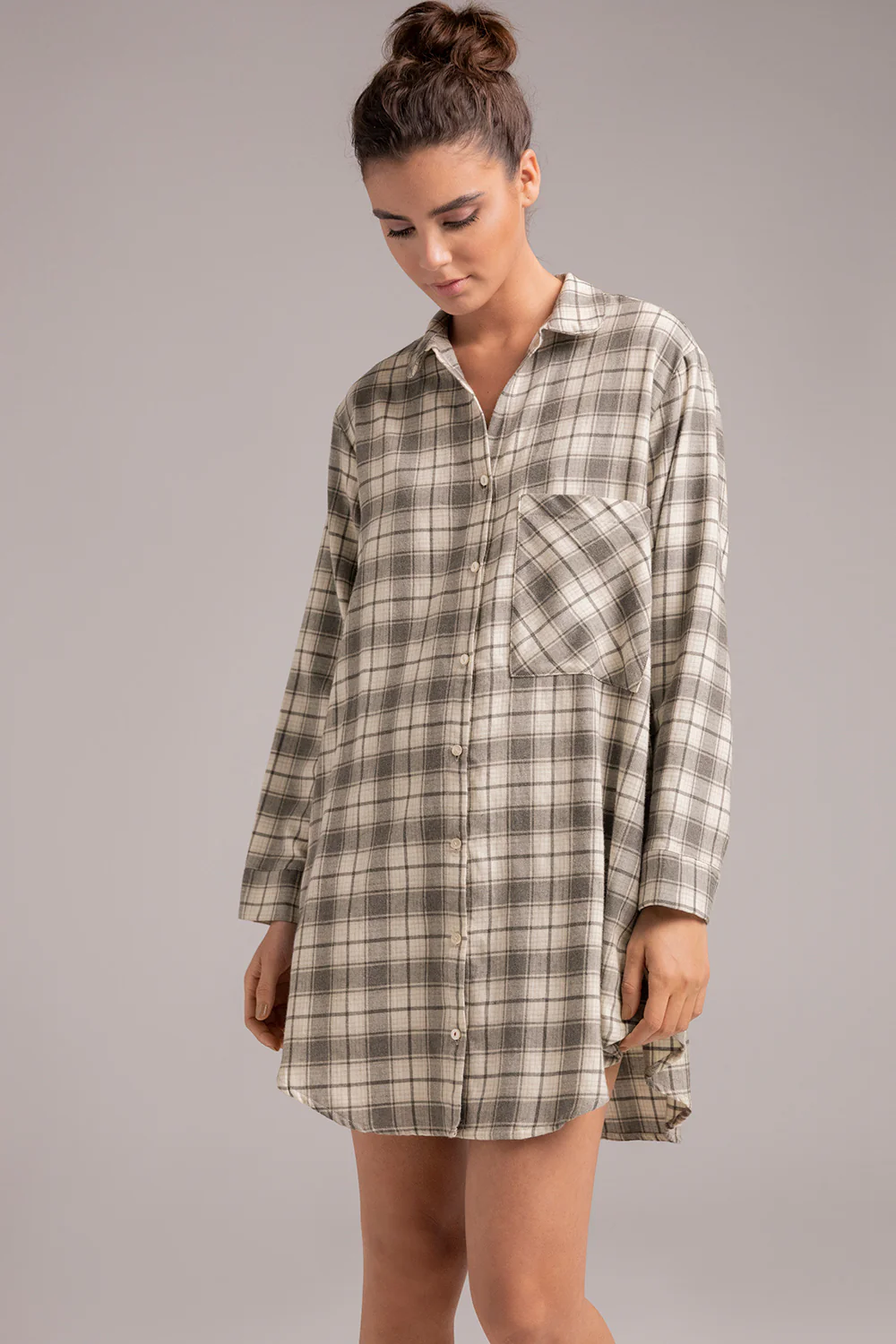 Camisón manga larga
